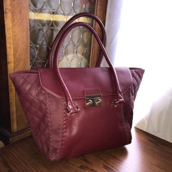 Burgundy Charming Charlie Large Shoulder Satchel